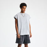 Washed Raw Edge Baggy Tank Top 8oz