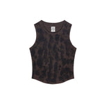 Washed Distressed Crop Tank-INNBLAC Fashion Apparel