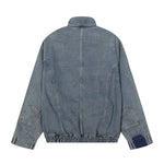 Deconstructed Denim Bomber Jacket