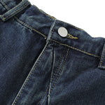 Bermudas con cintura elástica y cremallera decorativa