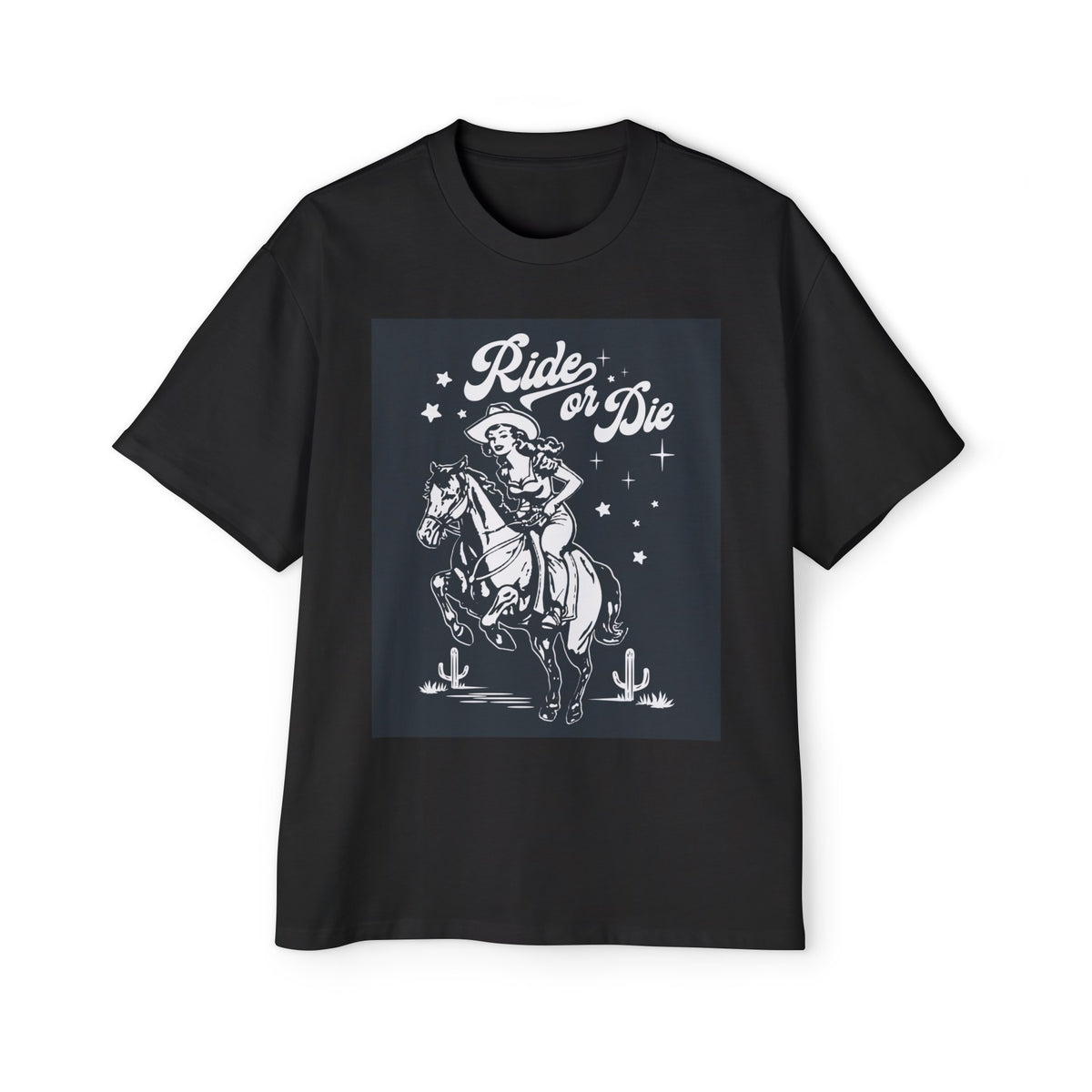 Cowgirl Western Ride Or Die Graphic Tee-INNBLAC Fashion Apparel