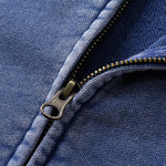 Double Yarn Vintage Washed Zippered Comfort Hoodie