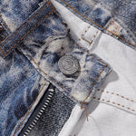 Unisex Streetwear Printed Baggy Jeans