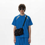 Color Block Oversized Sporty Raglan T-Shirt