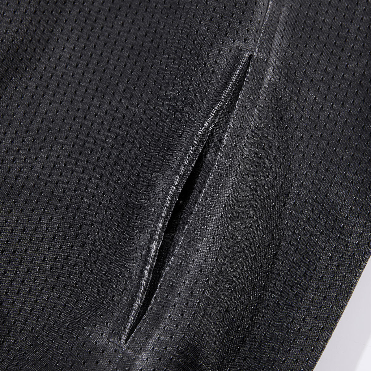 Lightweight Mesh Stand Collar Elastic Hem Zip Jacket