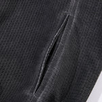 Lightweight Mesh Stand Collar Elastic Hem Zip Jacket