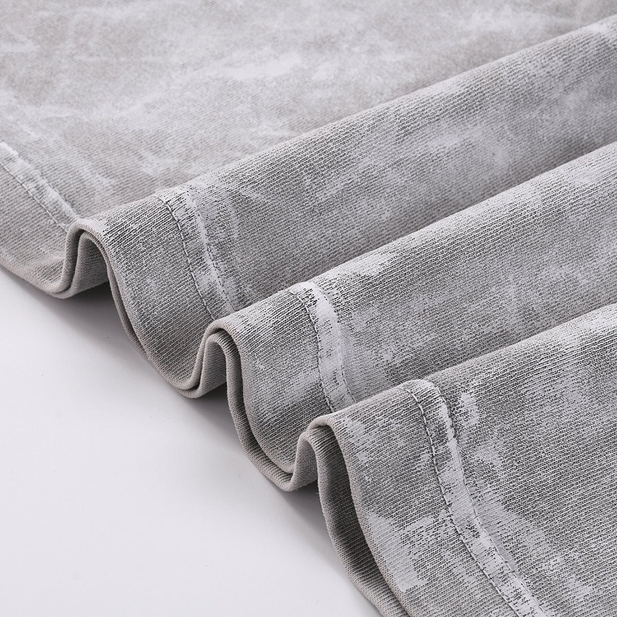 Sudadera holgada de algodón pintada en gris