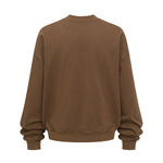 Brushed Fleece Soft Crewneck Pullover Sweatshirt
