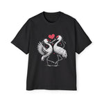 Sandhill Cranes Dancing With Love Graphic Tee-INNBLAC Fashion Apparel