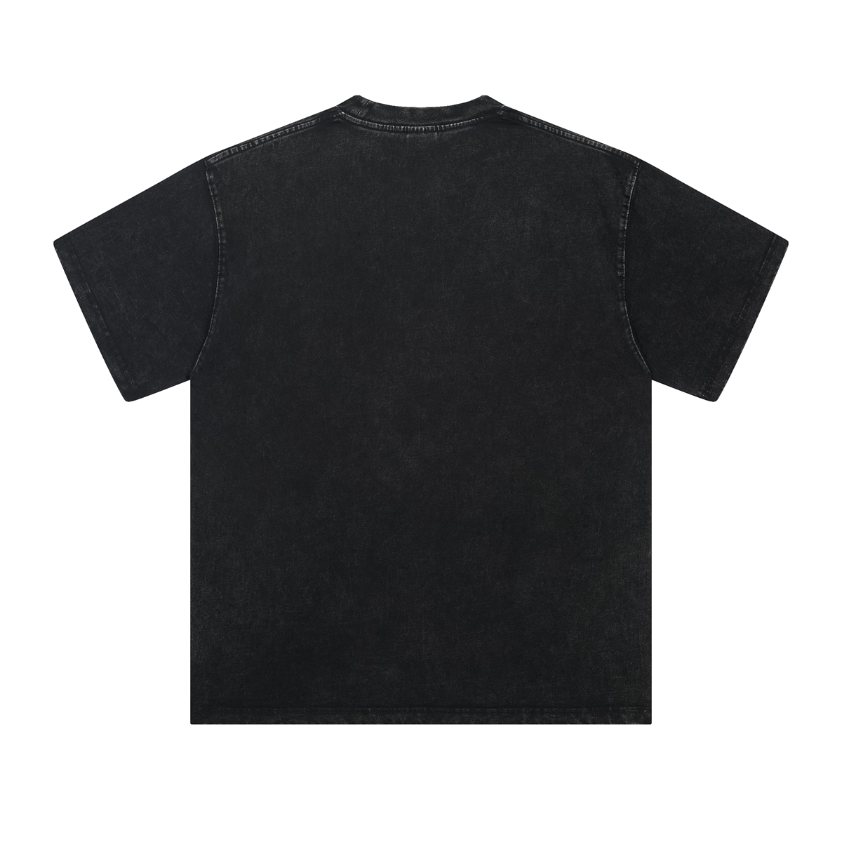 Camiseta lavada de corte holgado y peso pesado de 8.25 oz