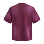 Swirl Dyed Distressed Pocket Loose Fit Crew Tee