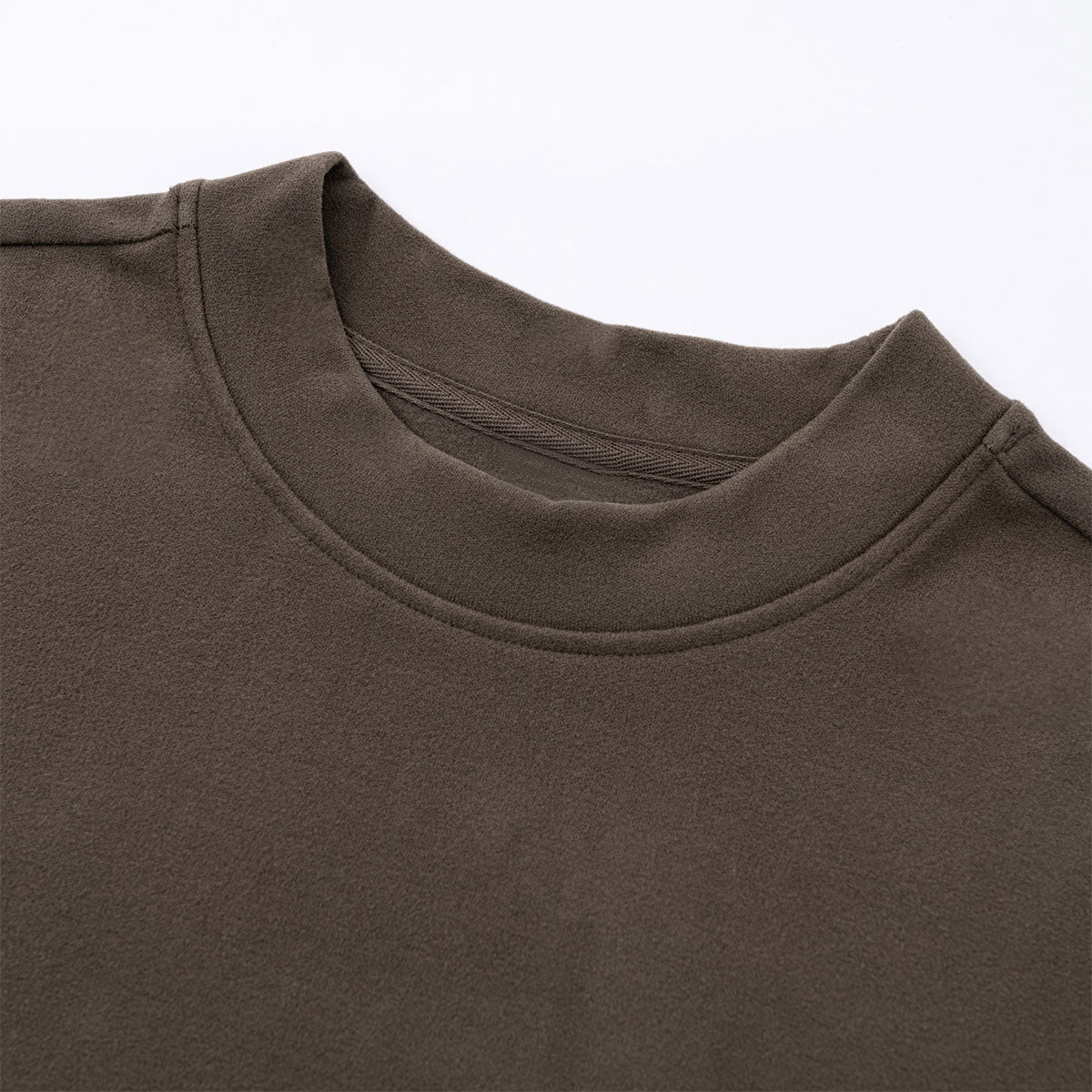 Velour Mock Layered Raglan Sleeve Top