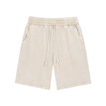 Men's Casual Washed Drawstring Sweat Shorts
