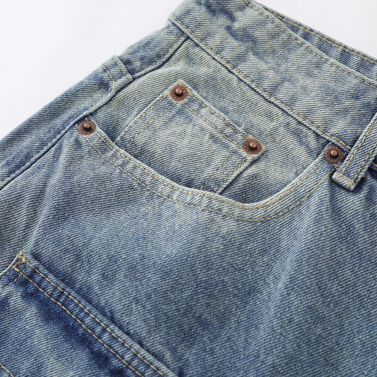 Multi-Pocket Cargo Denim Bermuda Shorts