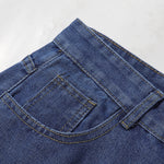 Cartoon Flower Print Denim Summer Streetwear Shorts