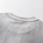 Swirl Dyed Distressed Pocket Loose Fit Crew Tee