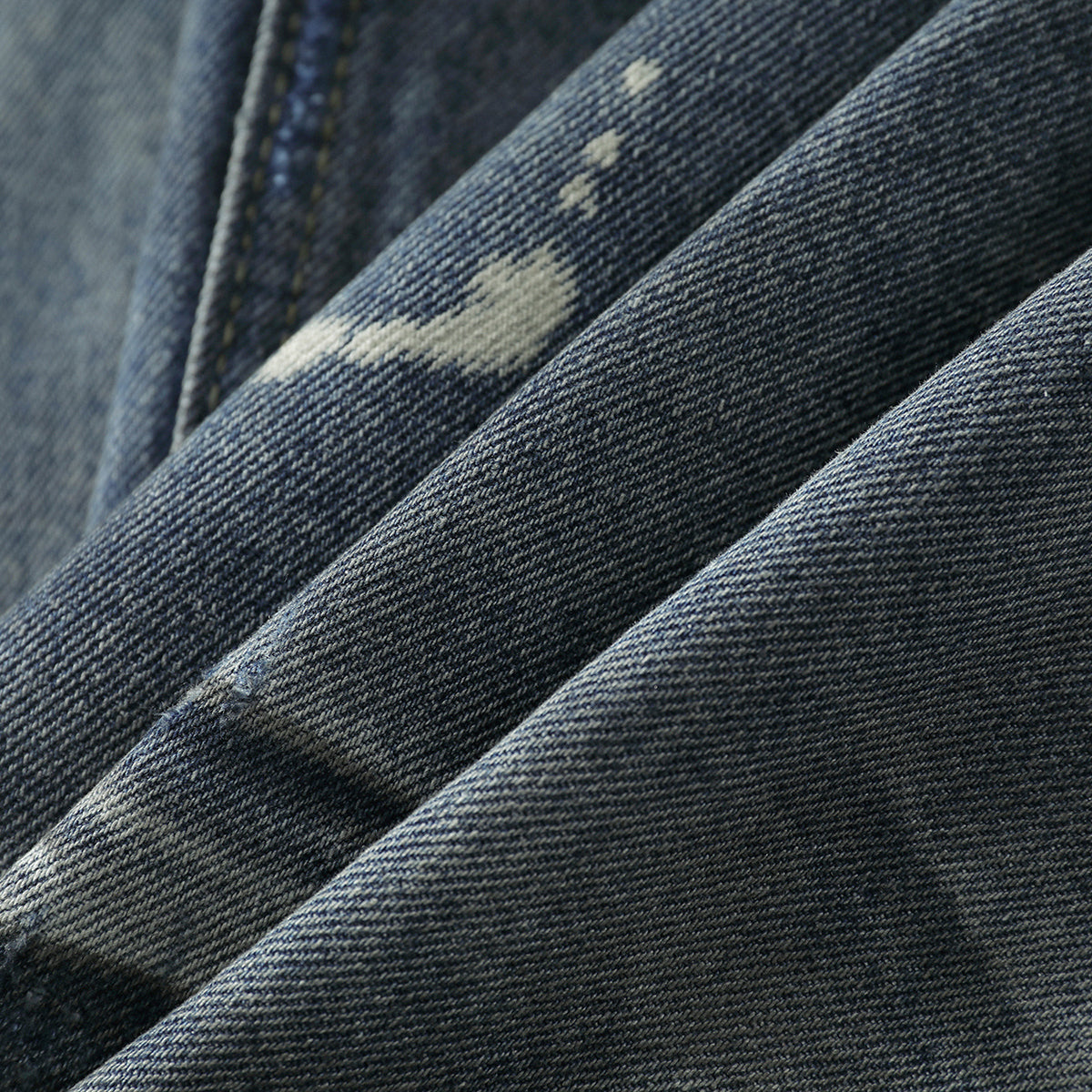 Wrinkle Wash Retro Ripped Baggy Jeans