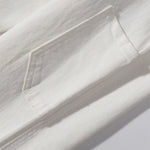 Snap Detail Slight Flared Hem Cargo Pants