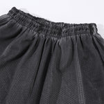 Heavy Wash Vintage Distressed Mesh Straight Pants