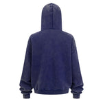 Oversized Vintage Washed Zip Up French Terry Hoodie