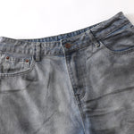 Vintage Faded Ripped Denim Pants