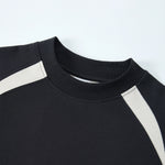Color Block Oversized Sporty Raglan T-Shirt
