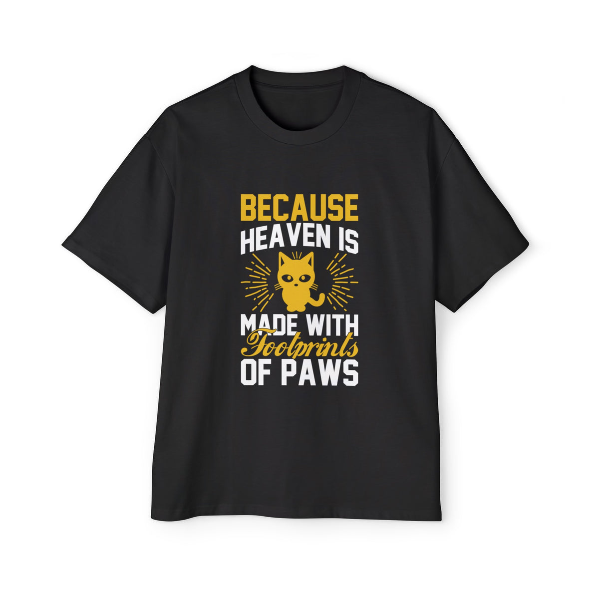 Kitten & Paws Quote Graphic T Shirt-INNBLAC Fashion Apparel