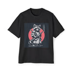 Fight Me Coward Retro Samurai Graphic Tee-INNBLAC Fashion Apparel