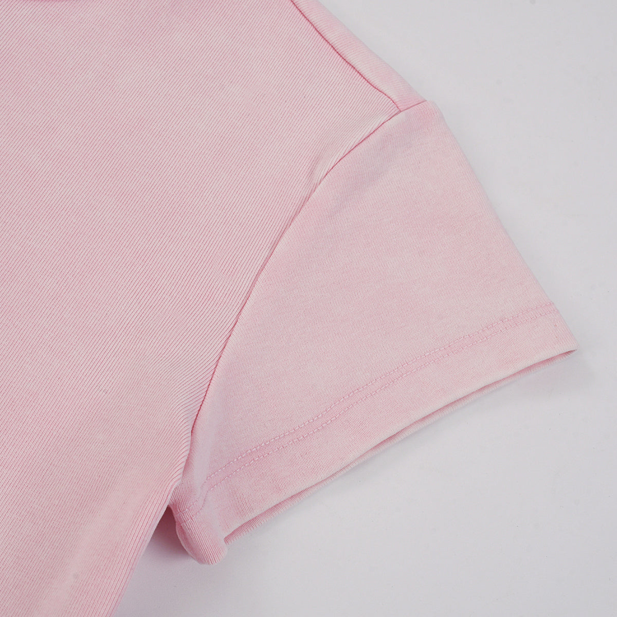 Camiseta holgada de cuello redondo y descolorida para mujer de 7 oz