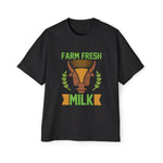 Farm Fresh Milk Graphic Tee-INNBLAC Fashion Apparel