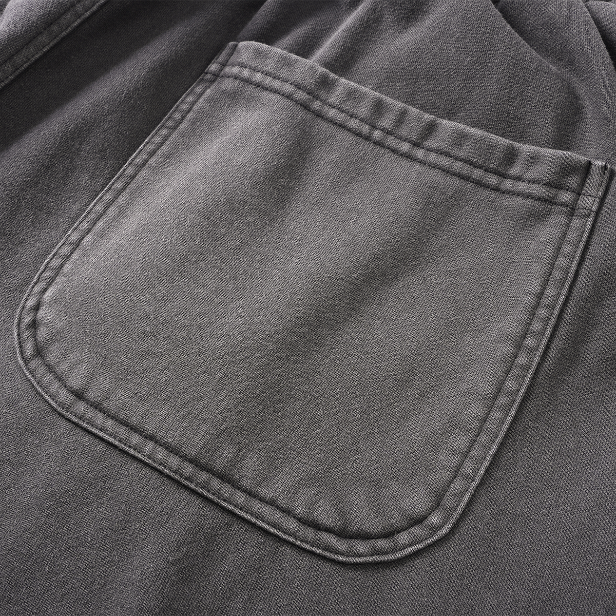 Vintage Washed Patchwork Sweat Shorts