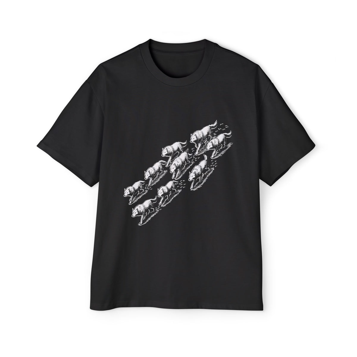 Wolves Drawing Graphic Tee-INNBLAC Fashion Apparel