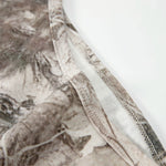 Asymmetric Single Shoulder Camo Cropped Tee