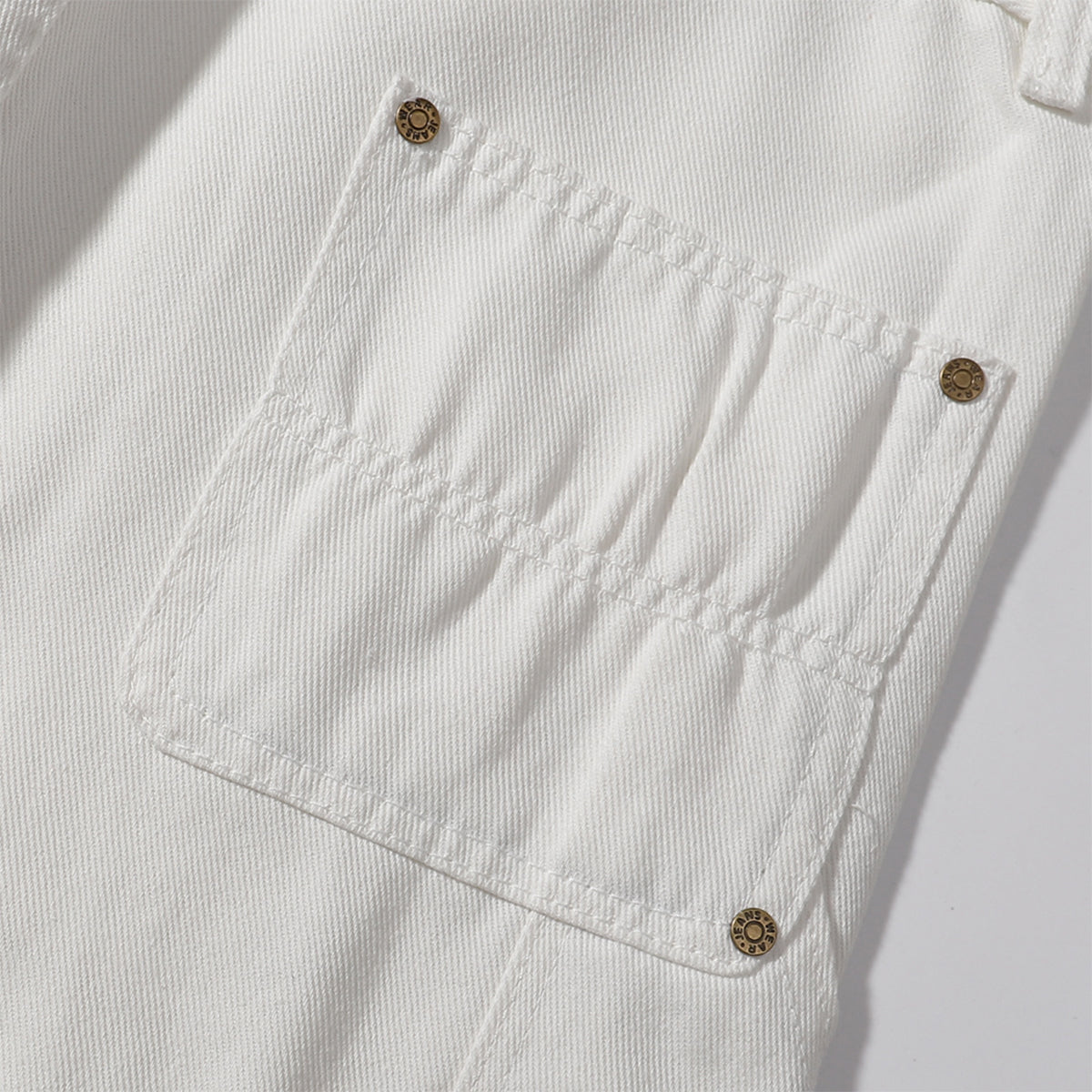 Zipper Hem Slight Flared Leg Cargo Pants