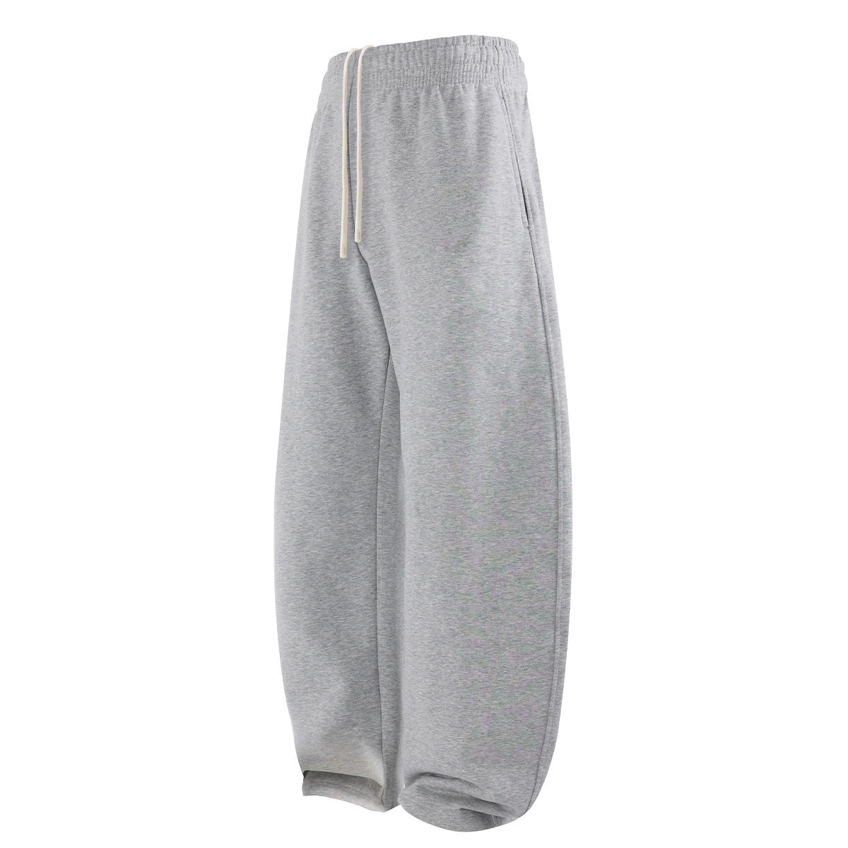 Elastic Drawstring Waist Fleece Jogger Pants