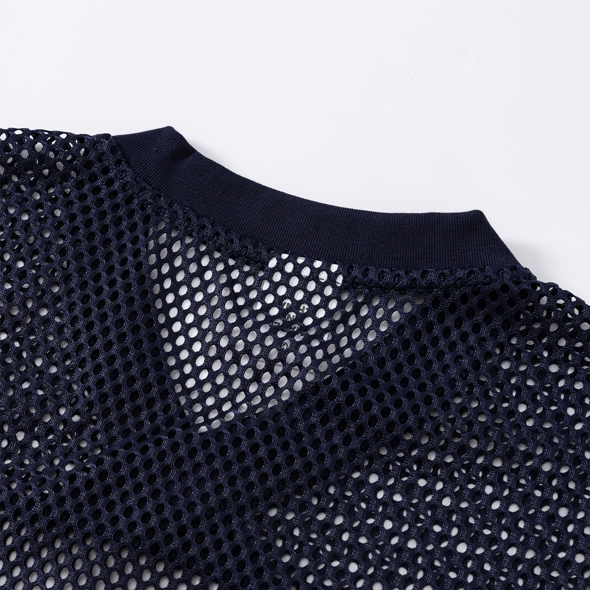 Breathable Mesh Oversized V Neck Tee