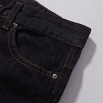 Classic Dark Wash Wide-Leg Denim Jeans