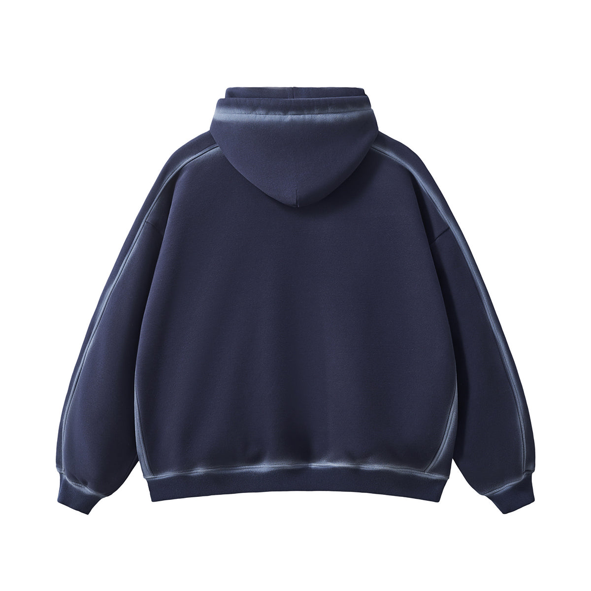 Heavyweight Spray-Bleach Wash Fleece Hoodie