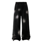 Distressed Spray-Paint Vintage Inspired Cuffed Sweatpants