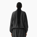 Lightweight Mesh Stand Collar Elastic Hem Zip Jacket