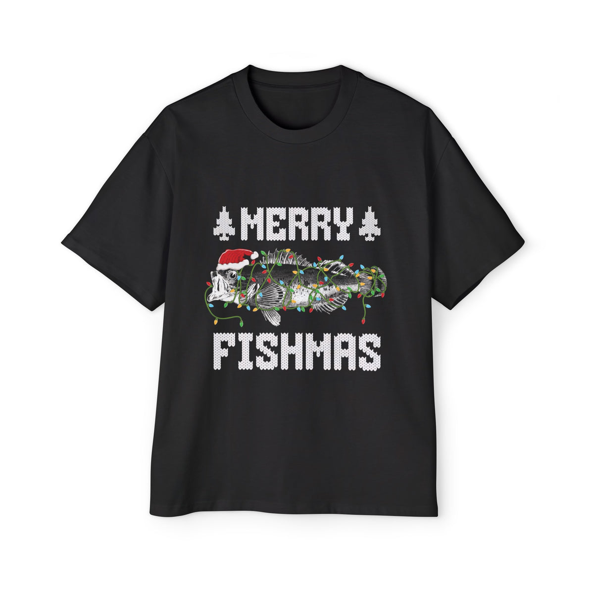 Merry Fishmas Graphic Tee-INNBLAC Fashion Apparel