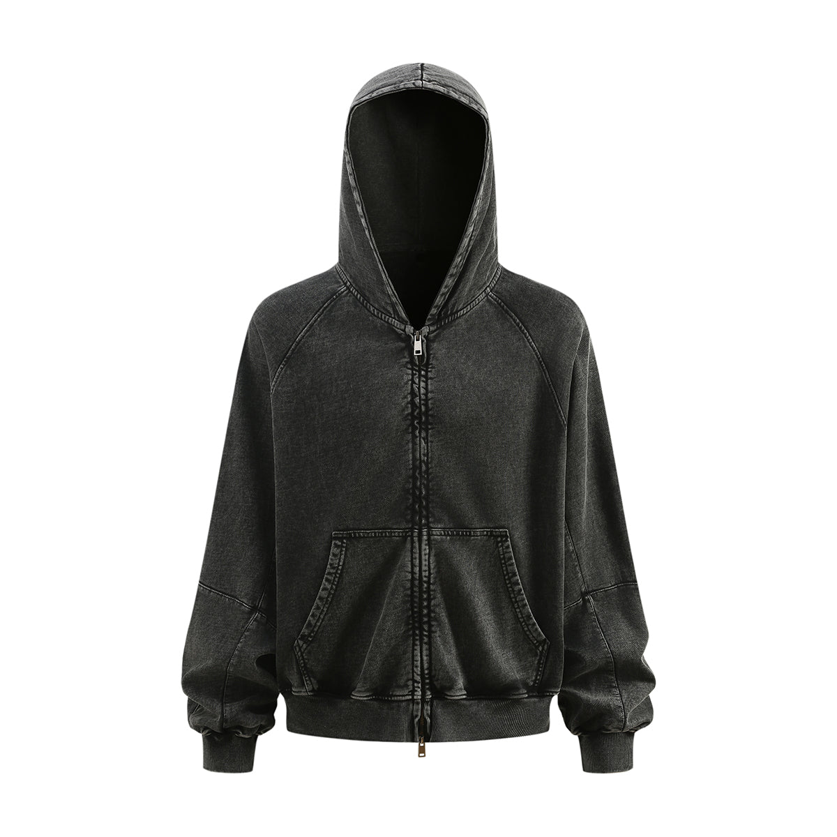 Heavyweight Washed Cotton Boxy Hoodie