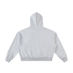 Full Zip-Up Boxy Fit Fleece Hoodie