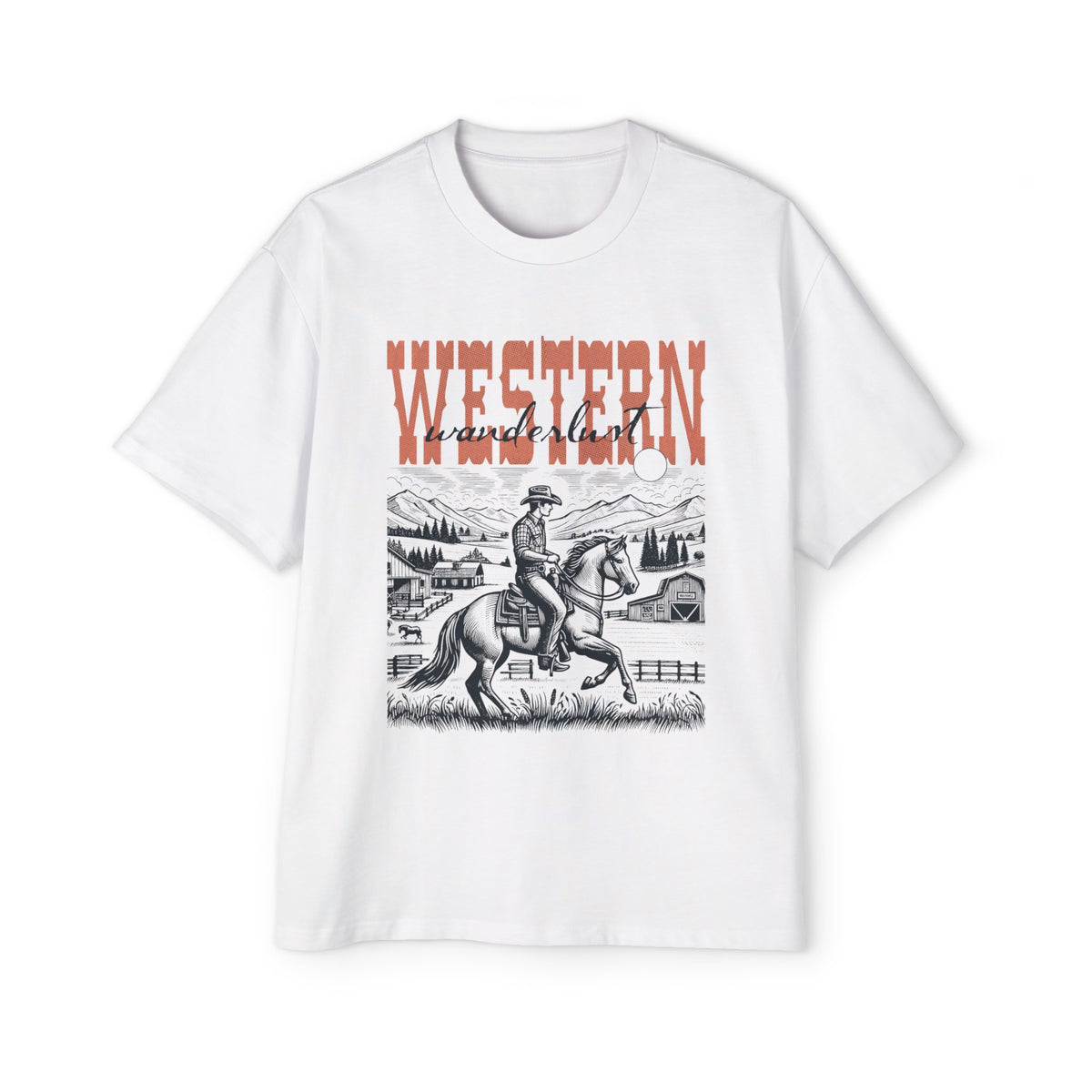 Vintage 90s Western Rodeo Cowboy Graphic Tee-INNBLAC Fashion Apparel