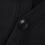 Black Stone Wash Sweatshirt Cardigan