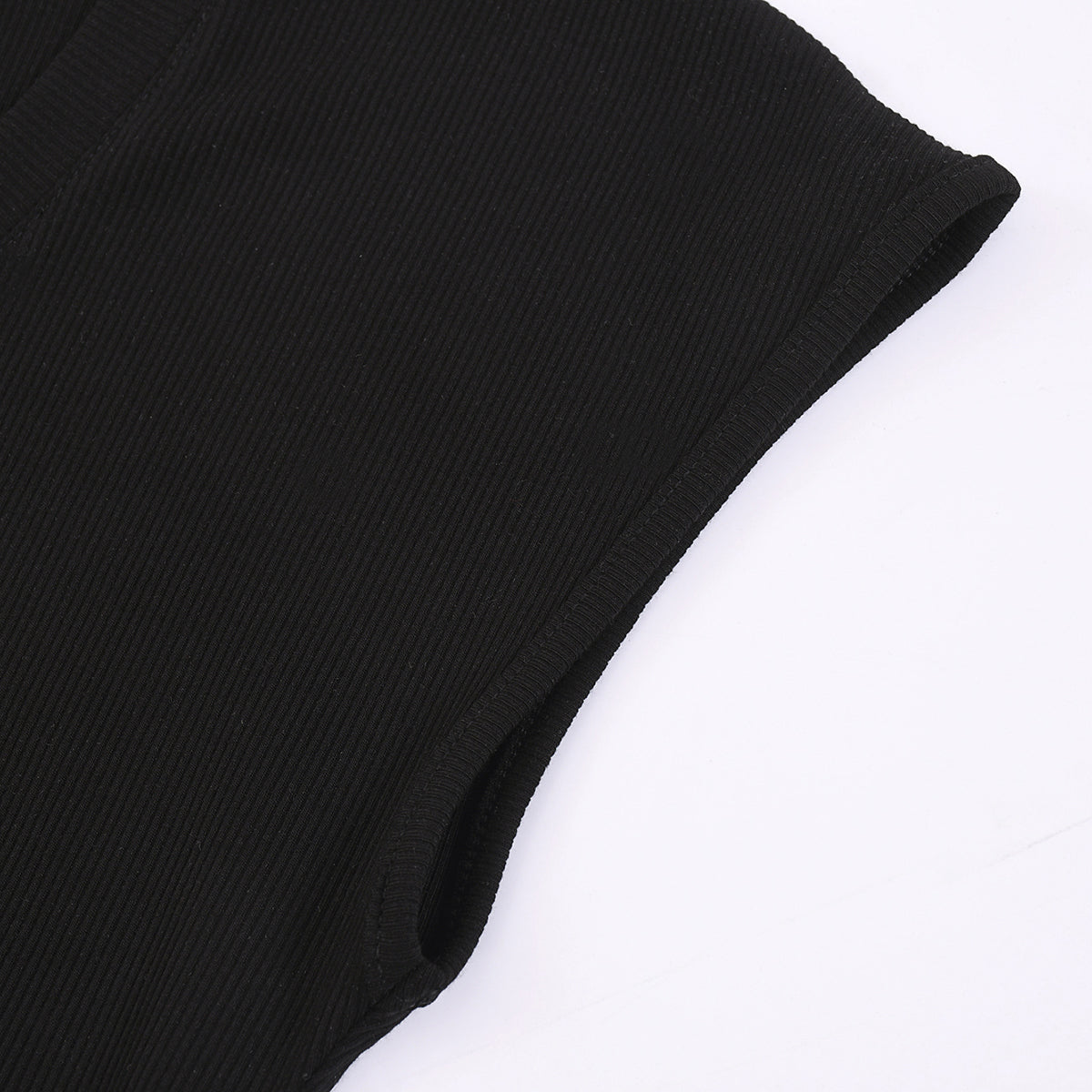 Classic Scoop-Neck Ribbed Sleeveless Top 250gsm