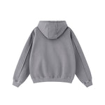 Double Slider Fleece Kangaroo Pocket Hoodie