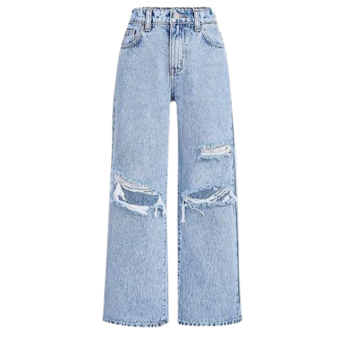 Y2K Baggy Ripped Jeans