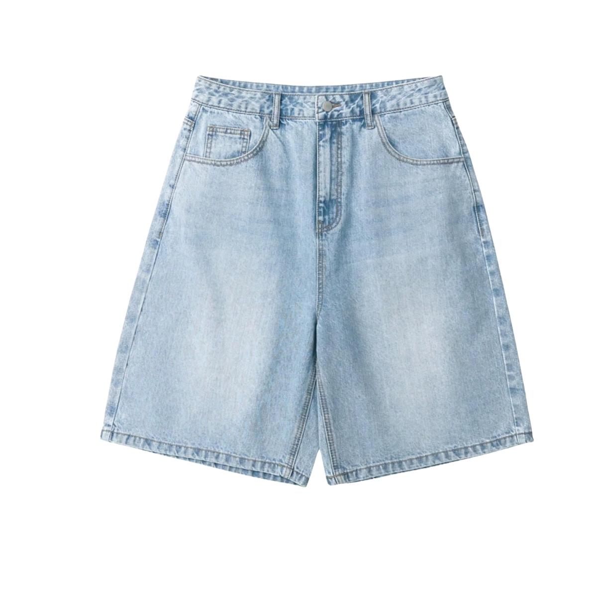 Men’s Vintage Y2K Streetwear Style Baggy denim shorts