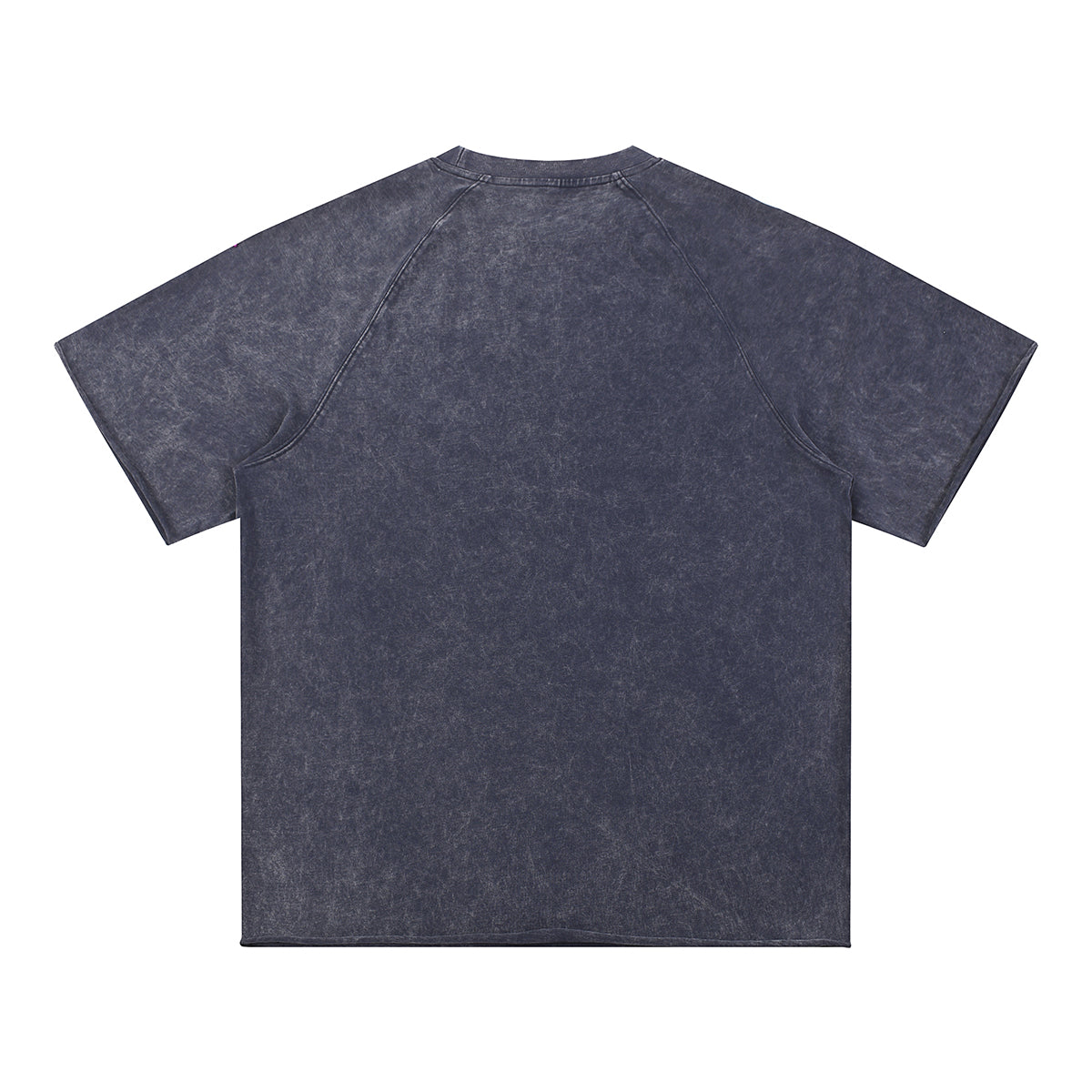 Stone-Washed Raw-Edge T-Shirt 8oz
